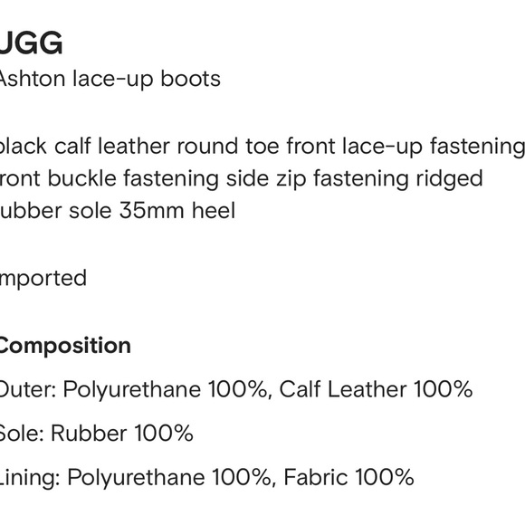 NWOT UGG Ashton Lace Up Boots - Picture 14 of 14